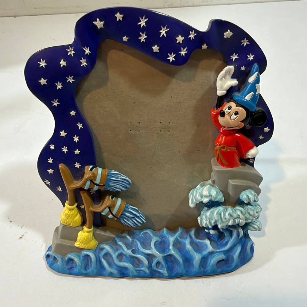 Disney Sorcerer Mickey Mouse Fantasia Mops Brooms 3 X 5 Photo Picture Frame 1997